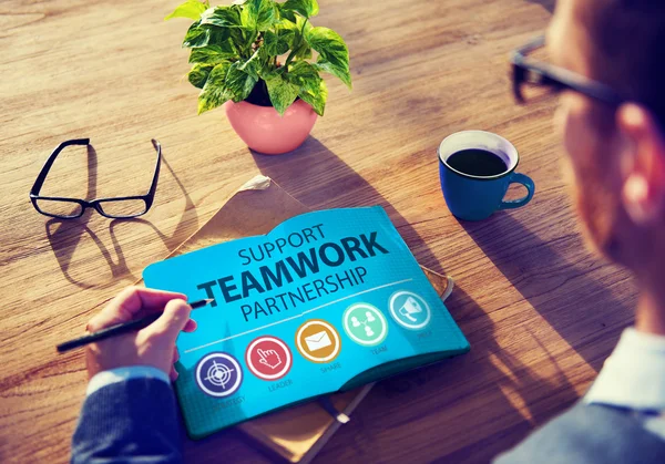 Support Teamwork, Partnership Collaboration Concept — Stock Photo, Image