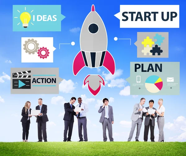 Empresários e Startup Innovation Concept — Fotografia de Stock