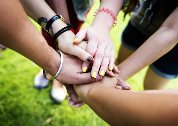 Teamwork Unity and Friendship Concept — Stock Photo, Image