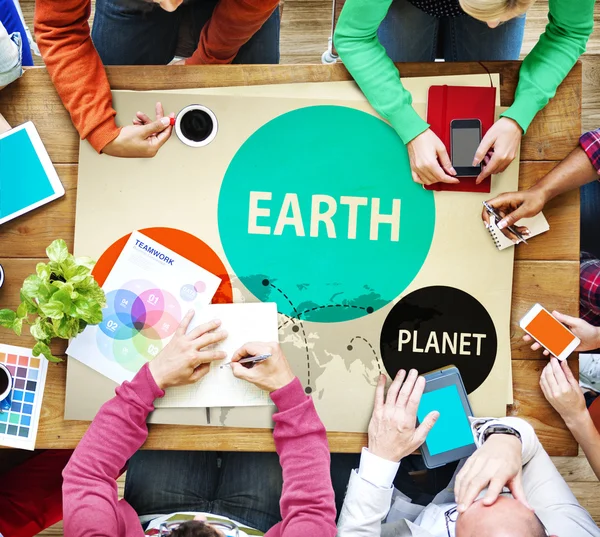 Planeet globalisering Concept — Stockfoto