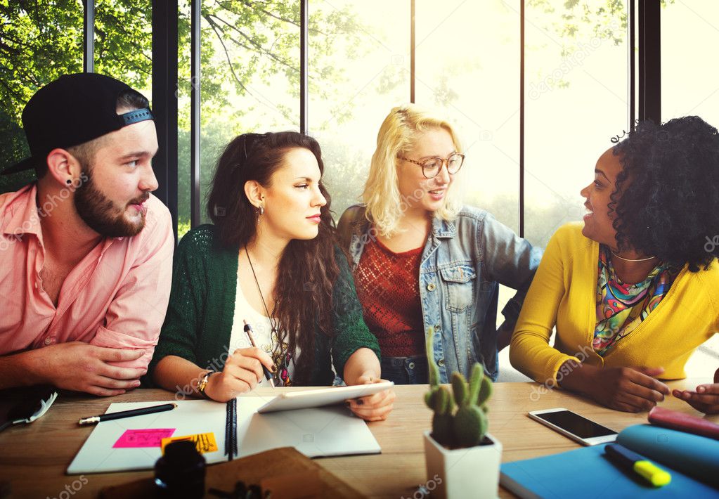 People at Meeting, Communication Concept