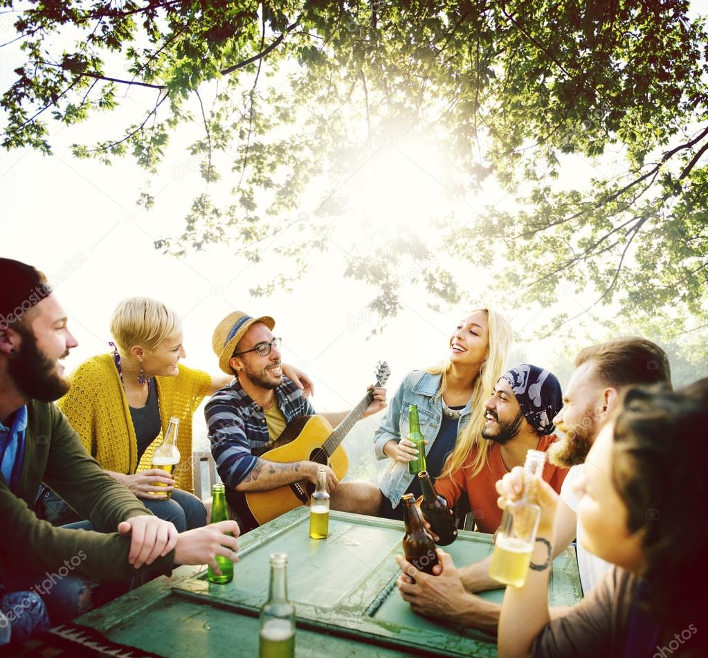 Friends Hanging Out Concept — Stock Photo © Rawpixel #81723366, image size:1023x951