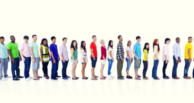 Gençler birlikte çeşitlilik