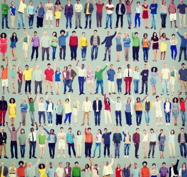 Çeşitlilik insanların başarı kutlama