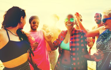 Beach Tatil kavramı arkadaşlar