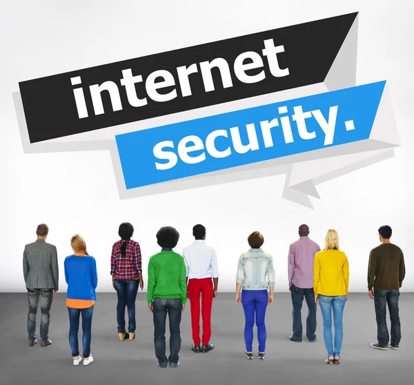 Concetto di protezione della sicurezza Internet — Foto Stock