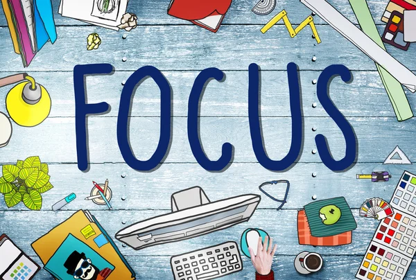 Plantilla gráfica con Focus — Foto de Stock