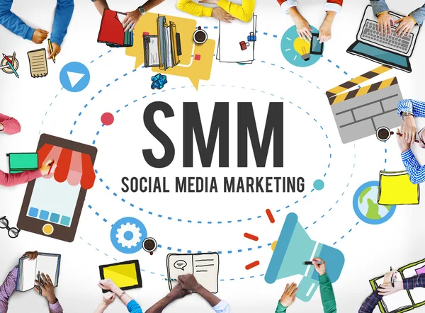 Marketing en redes sociales — Foto de Stock