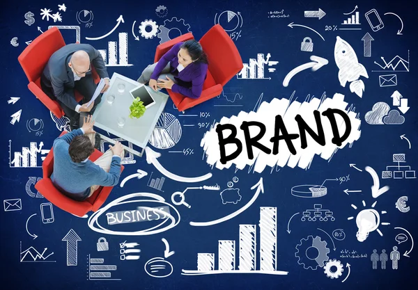 Marca Branding Connection Concept — Foto de Stock