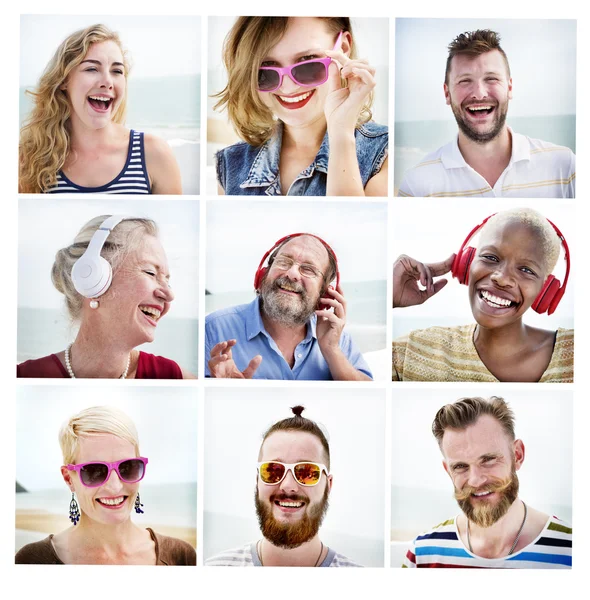 Freunde porträtieren Zusammengehörigkeitskonzept — Stockfoto