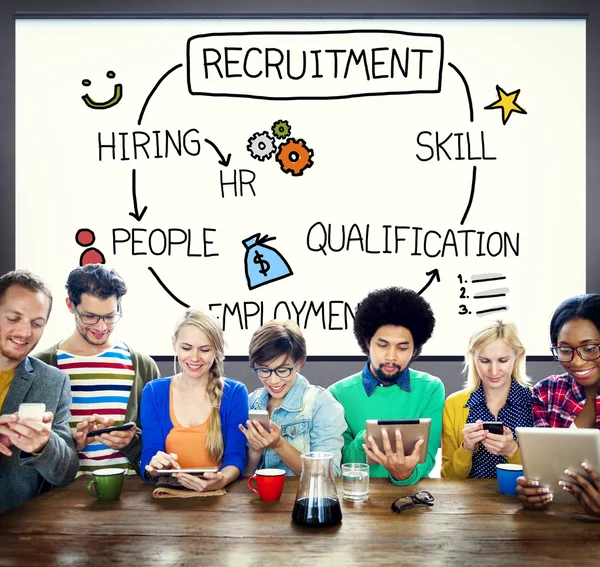 Recruitment Hiring Skill Concept — Stock Photo, Image