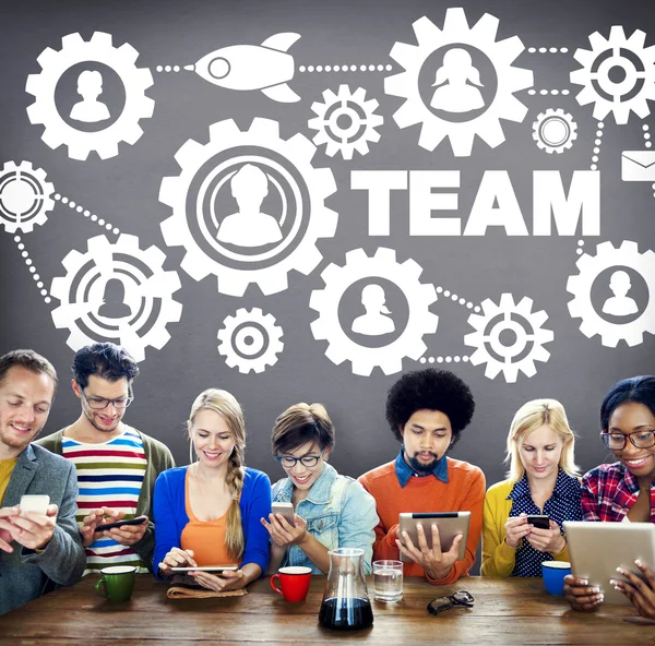 Team functionaliteit industrie Teamwork Concept — Stockfoto