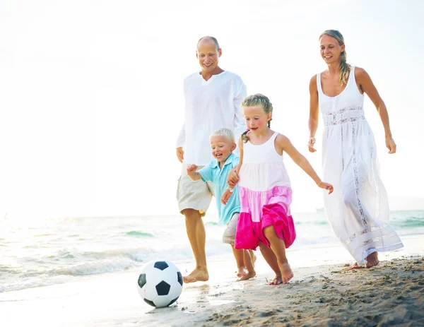 Family Walking Playful on Vacation Concept — Stock Photo, Image