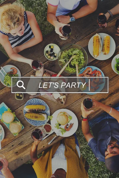 Let 's Party, Summer Concept — стоковое фото