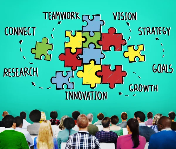 Diversiteit mensen en Teamwork Concept — Stockfoto