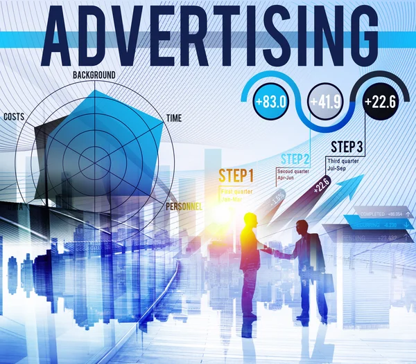 Reklám Marketing promóció nyilvánosság fogalma — Stock Fotó