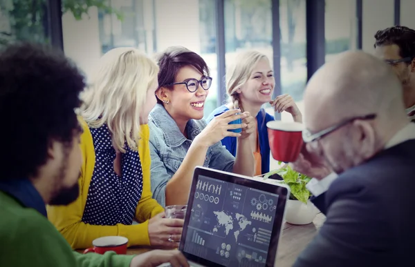 Group of Diverse Cheerful Business People — Stock Photo, Image