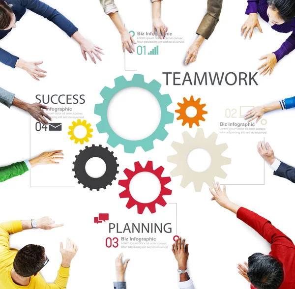 Trabajo en equipo Team Partnership Concept — Foto de Stock