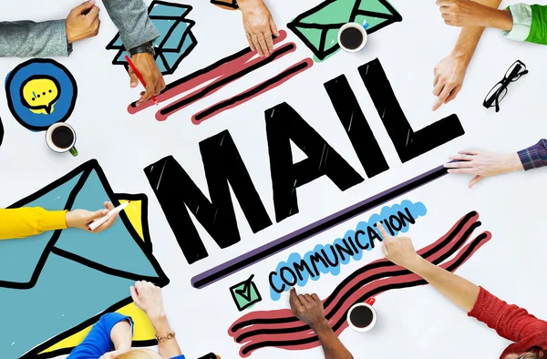 Mail, communicatieconcept — Stockfoto