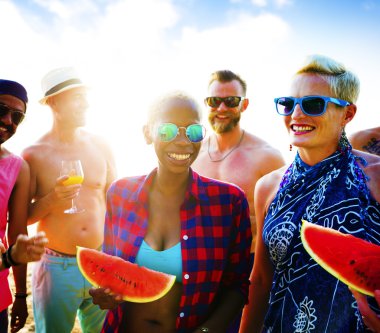 Beach Tatil kavramı arkadaşlar