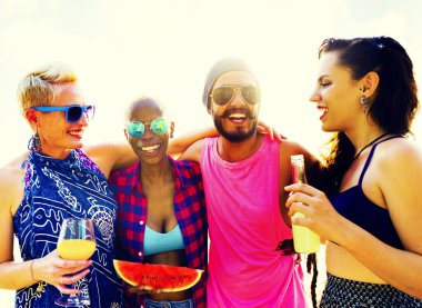 Beach Tatil kavramı arkadaşlar