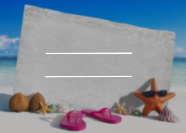 Kopya alanı boş ve yaz konsepti