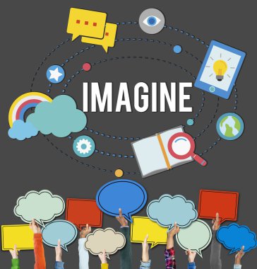 İnsanlar elleriyle arka plan