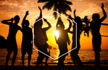 Altıgen çerçeve tatil kavramı