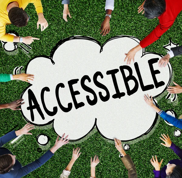 Concept accessible et accessible — Photo