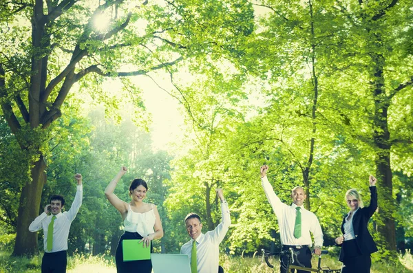Equipe de negócios verde Ambiental — Fotografia de Stock