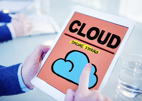 Cloud Computing Network Storage koncept — Stockfoto