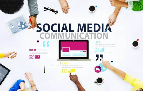 Concepto de conexión de tecnología de redes sociales —  Fotos de Stock