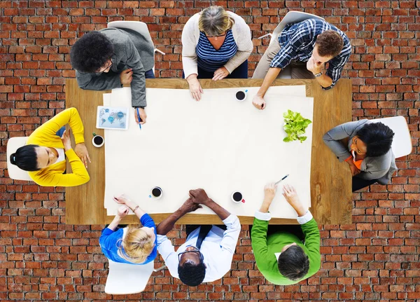 Concetto di squadra e luogo di lavoro — Foto Stock