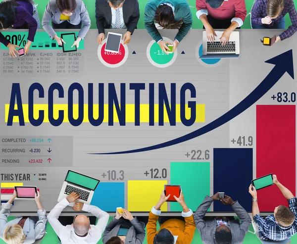 Accounting Financial Bookkeeping — Stock Photo, Image