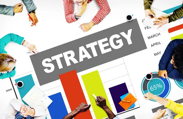 Strategii planu marketingu — Zdjęcie stockowe