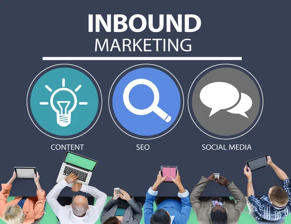 Inbound-Marketingkonzept — Stockfoto