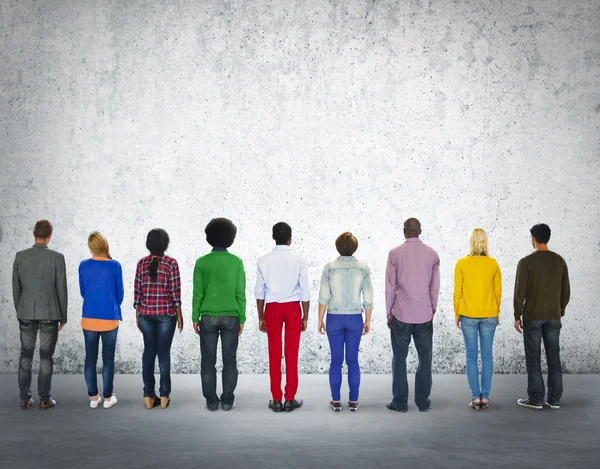 Diversiteit mensen en eenheid variatie Concept — Stockfoto