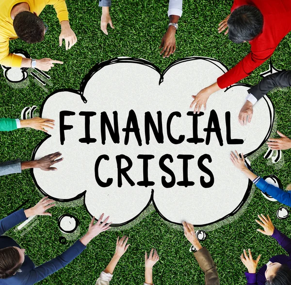 Crisis financiera Quiebra — Foto de Stock