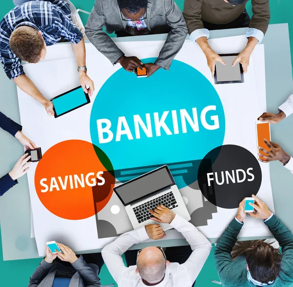 Bancaire besparingen fondsen Concept — Stockfoto