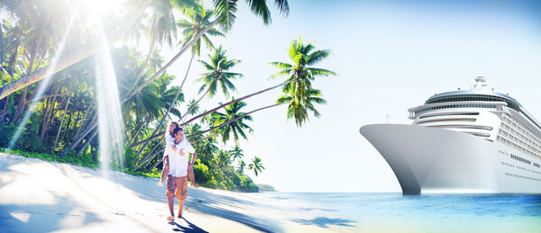 Couple Love Island Concept