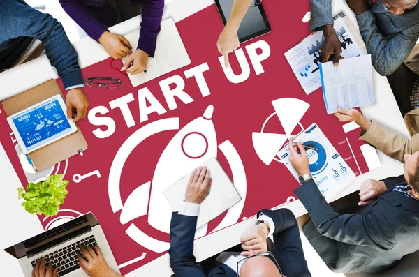 Businessplan, Start-up-Strategie-Konzept — Stockfoto