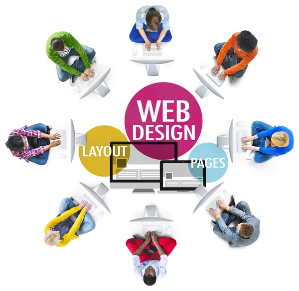Webdesign-Konzept — Stockfoto