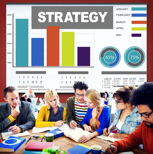 Strategieplan Marketing — Stockfoto