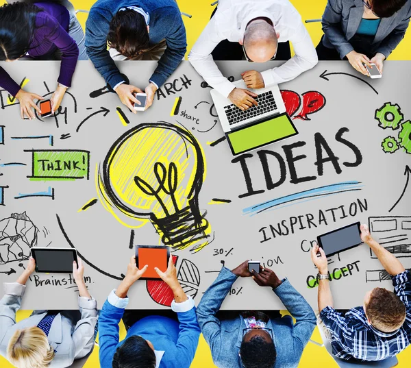 Ideias, Conhecimento da Criatividade, Conceito de Inspiração — Fotografia de Stock