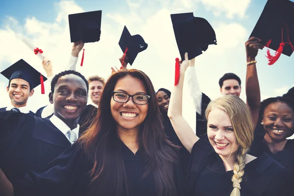 Group Of Students Celebrating Graduation — Stock Photo, Image