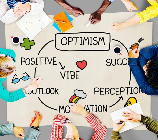 Ottimismo Concetto positivo — Foto Stock