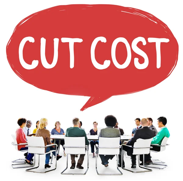 Cut Cost Reduce Recession — Stock Photo, Image