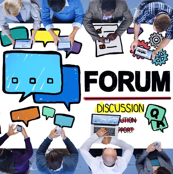 Forum Discussione Argomento — Foto Stock