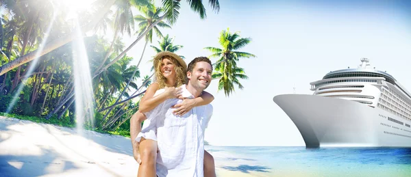 Couple at Beach, Holiday Concept — Stock Photo, Image