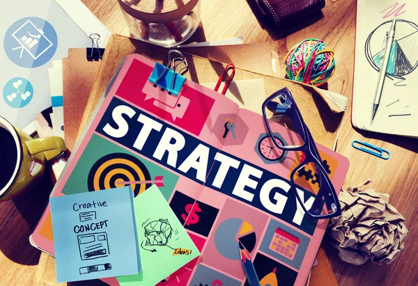 전략 팀웍 비전 개념 — 스톡 사진